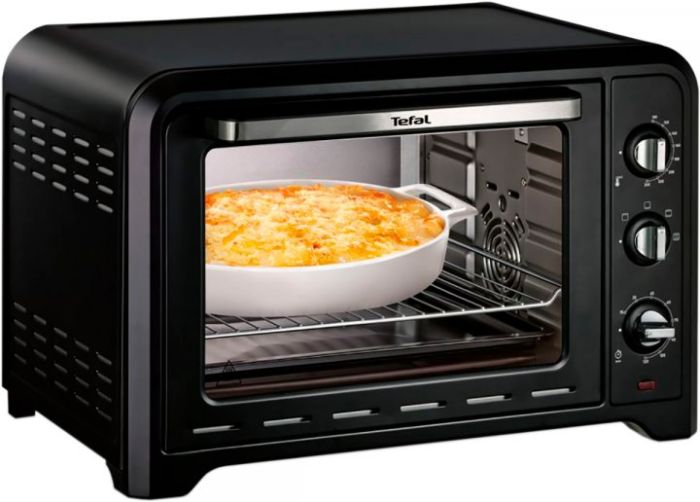 Піч електрична Tefal Optimo, 39л, 2000Вт, механіч., гриль, конвенція, підсвітка всередині, чорна