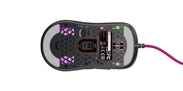 Миша Xtrfy M42, USB-A, RGB, рожевий