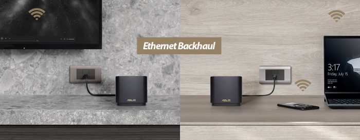 Система WiFi-Mesh ASUS ZenWiFi XD4 PLUS AX1800, 1xGE LAN, 1xGE WAN, 2мод, чорний