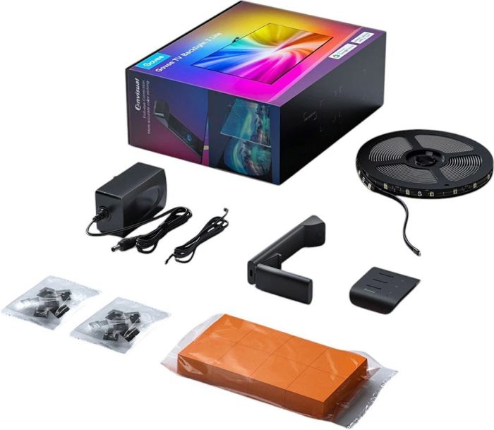 Набір адаптивного підсвічування Govee H6097 TV Backlight 3 Lite 40-50', RGBICW, WI-FI/Bluetooth, чорний