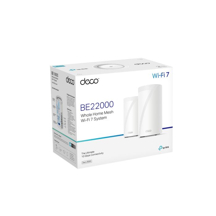 Система WiFi-Mesh TP-LINK Deco BE85 BE22000, 2x2.5GE LAN, 1x10GE WAN, 1xSFP+, 1xUSB 3.0, 2мод