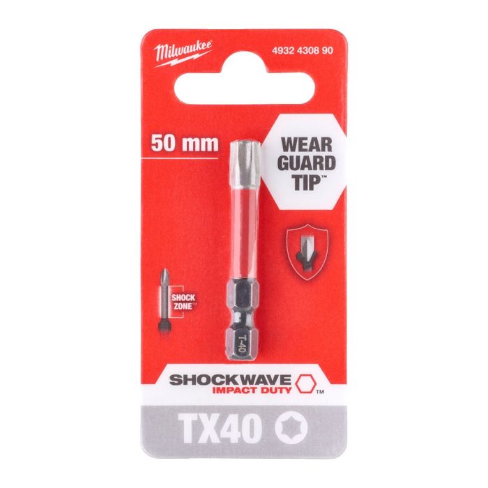 Бита Milwaukee Shockwave, Torx T40х50мм