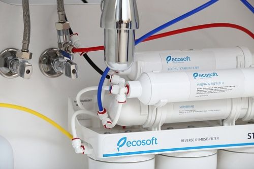 Фільтр зворотного осмосу Ecosoft Standard 6-50M з мінералізатором, мембрана 50gpd, кран капля