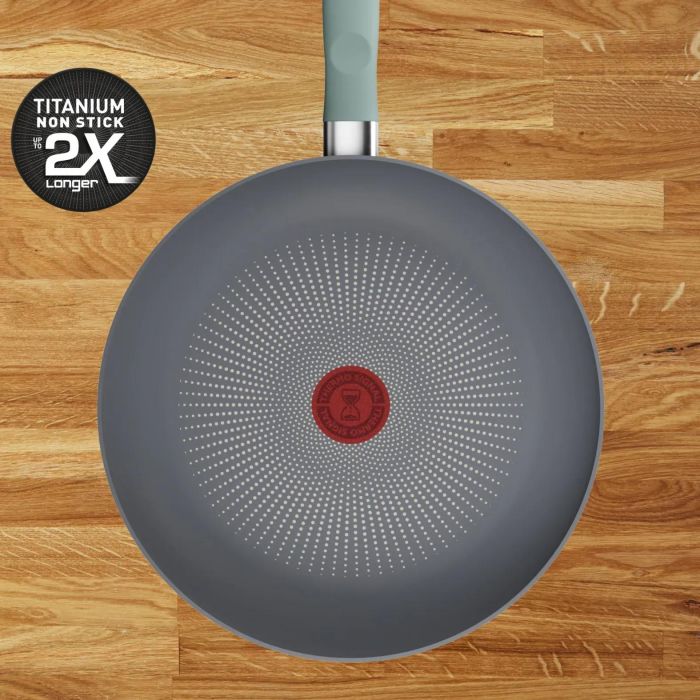 Сковорода Tefal Halo EUCALYPTUS, 28 см, алюминий, бакелит, серый