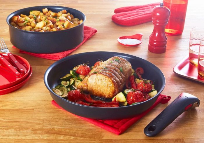 Набір посуду Tefal Ingenio Unlimited, змінна ручка, 13предметів, алюміній, бакеліт, пластик, силікон, скло, чорний