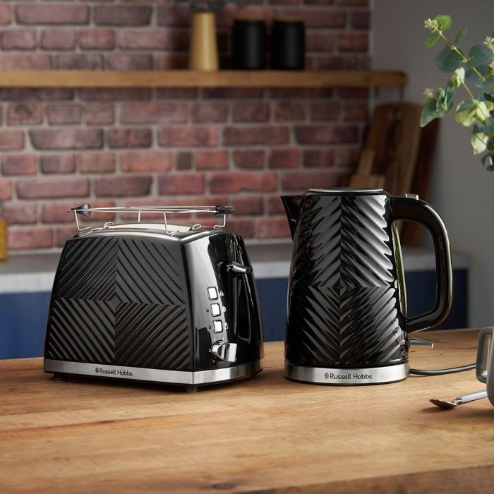 Russell Hobbs toaster GrooWe 2 Slice 850Вт, подогрев, разморозка, пластик, черный