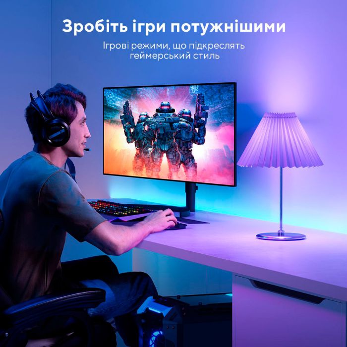 Лампа умная Govee H6004, E27, 9W, 800Lm, 2700K-6400K, RGB, WI-FI/Bluetooth, Белый