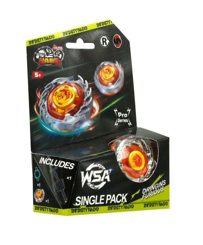 Дзиґа Infinity Nado VII Pro Series Single Pack Origins Лютий Вихор (Furious)