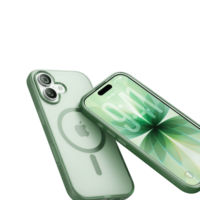 Чехол Belkin для iPhone 17, Magnetic Protective Grip, Sage