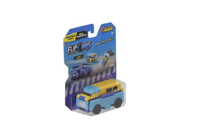 Машинка-трансформер Flip Cars 2в1 Міський транспорт, Автомобіль караван і Автомобіль для поливу