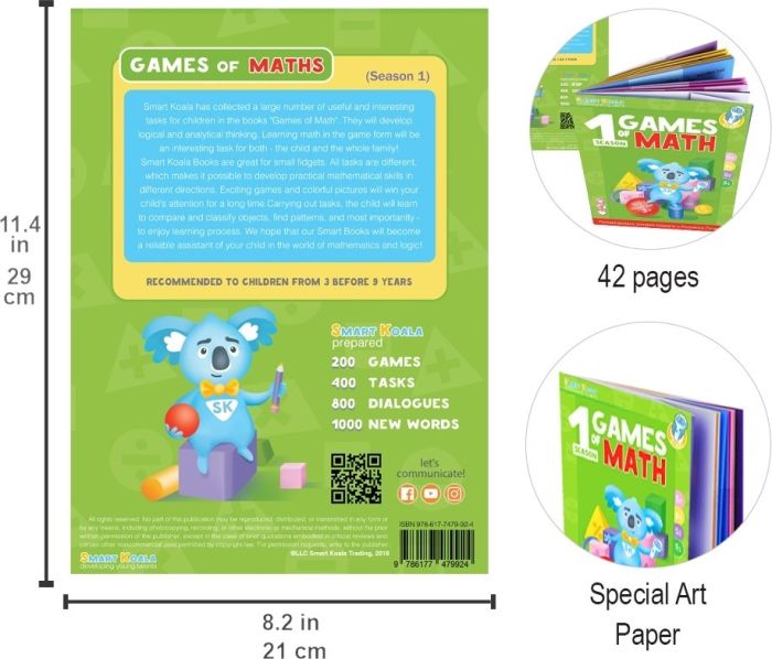 Книга интерактивная Smart Koala  Математика  1 BY