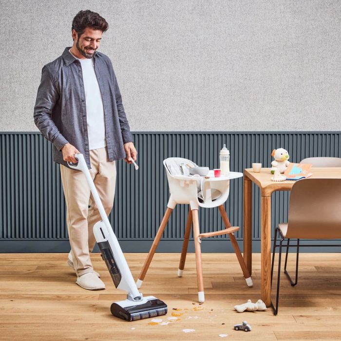 Пилосос Rowenta безпровідний миючий X-Clean 12, 21000Па, конт пил -0.72л, конт для води-0.79л, автон. робота до 65хв, вага-7.77кг, НЕРА, білий