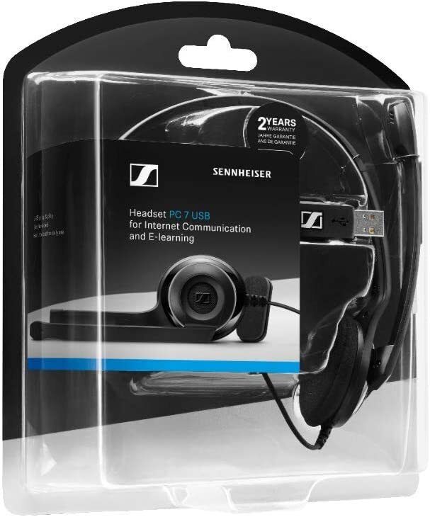 Гарнитура компьютерная моно On-Ear EPOS PC 7 Chat, USB, однонаправленный, 2м, Черный