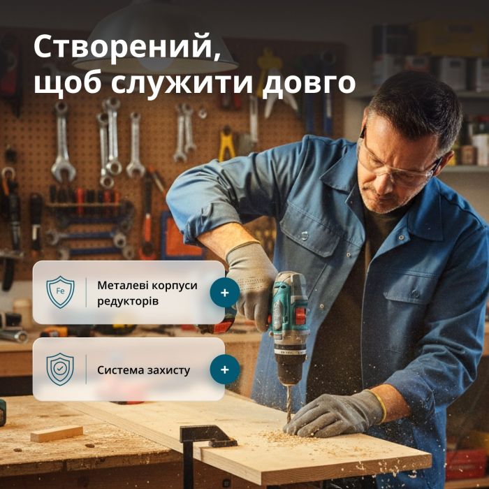 Набор из двух аккумуляторных инструментов Konner&Sohnen KS IDISD 20V SET 2 PLUS 20В шуруповерт-дрель ударная, вертолет ударный KS ISD20V-260-4, ЗП 2А акб 2х2А·час кейс 6кг