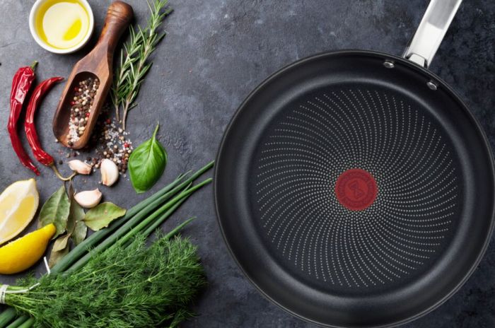 Сковорода Tefal Intuition, 28 см, нержавеющая сталь
