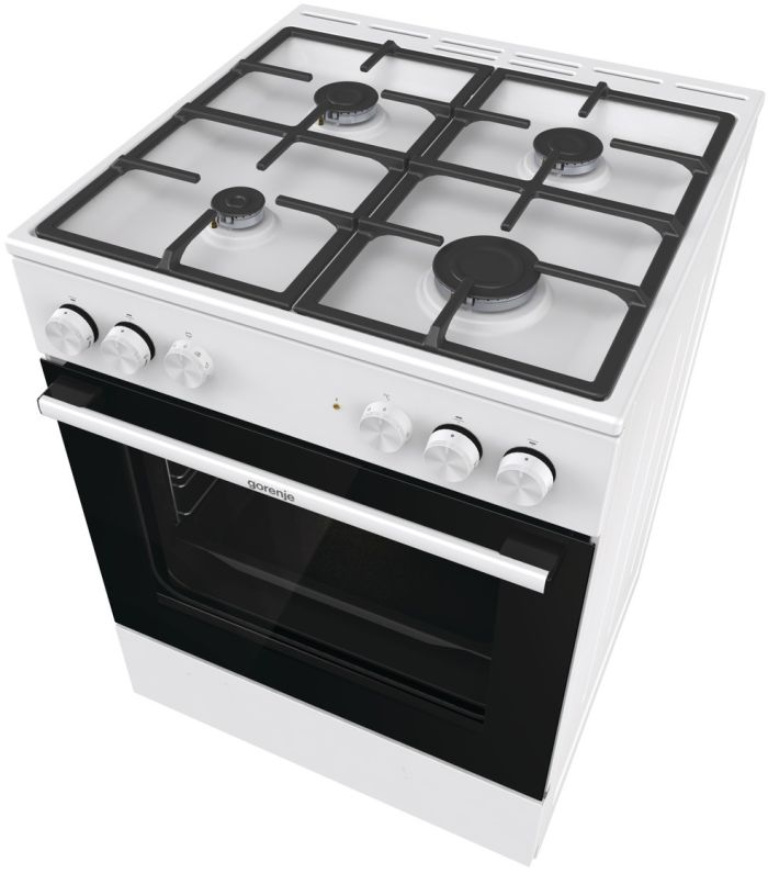 Плита Gorenje комбінована, 71л, 60x60см, чавун, білий