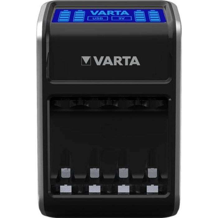 Зарядний пристрій VARTA LCD Plug Charger + Акумулятор NI-MH AA 2100 мАг, 4 шт.