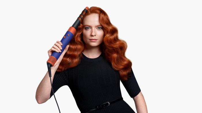 Стайлер Dyson Airwrap I.D. HS08 Curly+Coily Complete Long Vinca Blue/Topaz, 1300Вт, темп.режимов-3, насадок-6, керамика, сине-медный