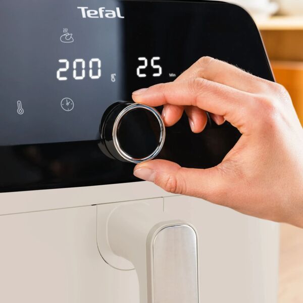 Мультипечь Tefal Easy Fry Mega, 1700Вт, чаша-7.5л, сенсорное управл., 8 программ, пластик, бежевый