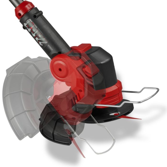 Тример акумуляторний Einhell GE-CT 18/25-1 Li - Solo 18В 8400об/хв 25см пластикові ножі + волосінь 2.0кг без АКБ та ЗП