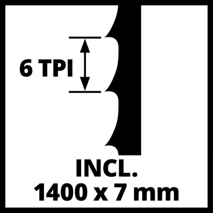 Пила стрічкова Einhell TC-SB 200/1 250Вт 1400об/хв 900м/хв стіл 305x305мм виліт 200мм 15.8кг