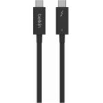 Кабель USB-C > USB-C заряджання/синхронізації Belkin 2м, 100Вт, Type-C Thunderbolt 4, 40Гбс, чорний