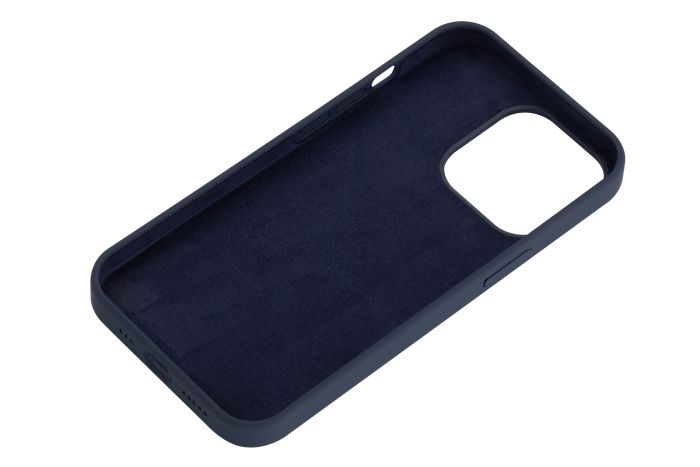 Чехол 2Е Basic для iPhone 13 Pro, Liquid Silicone, синий темный