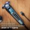 Бритва електр. Philips Series 7000 роторная, 9Вт,  бритв.головок-3, Li-Ion, сух.+влажн., триммер, чехол, Bt., серо-синий