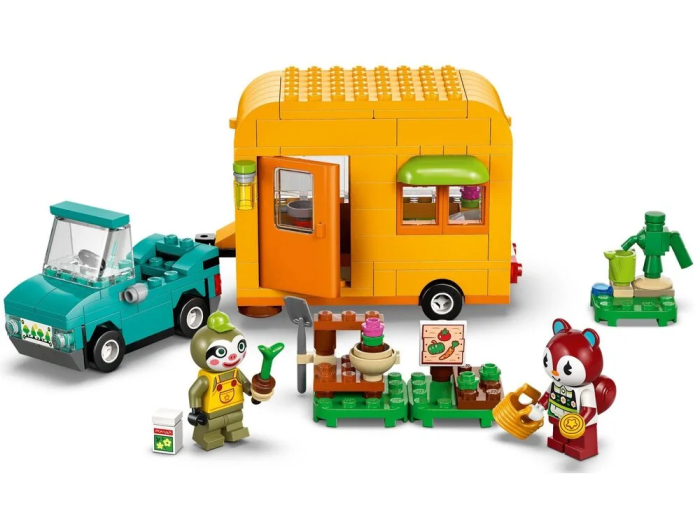 Конструктор LEGO Animal Crossing Садовый магазин и караван, который пренадлежит Leif