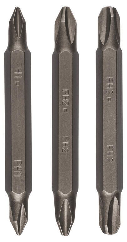 Біти двосторонні Bosch PH/PH 1/2/3, 60мм, 3шт