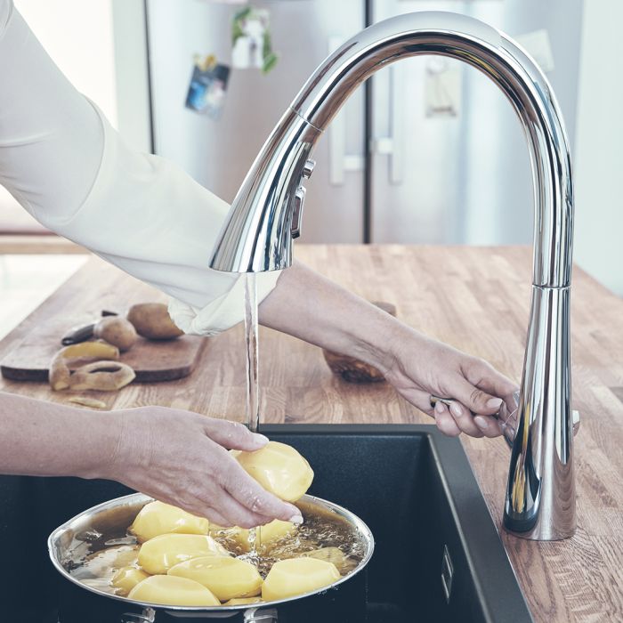 Змішувач для кухні Grohe Scala, довж.виливу - 214мм, поворотний, 1 важіль, хром