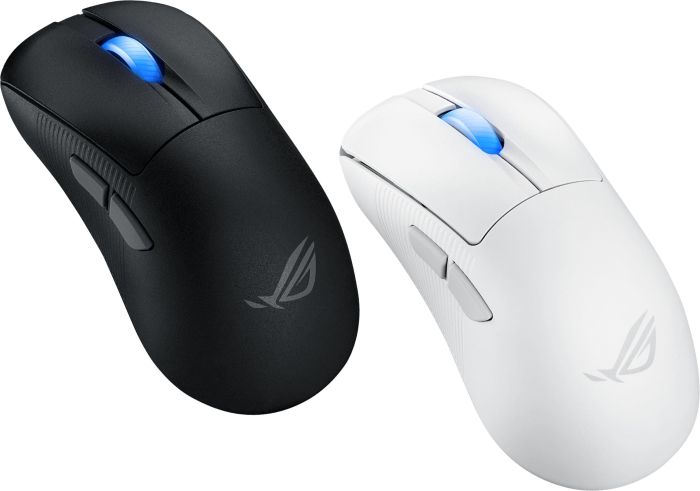 Мышь ASUS ROG Keris II Ace, RGB, USB-A/WL/BT, белый