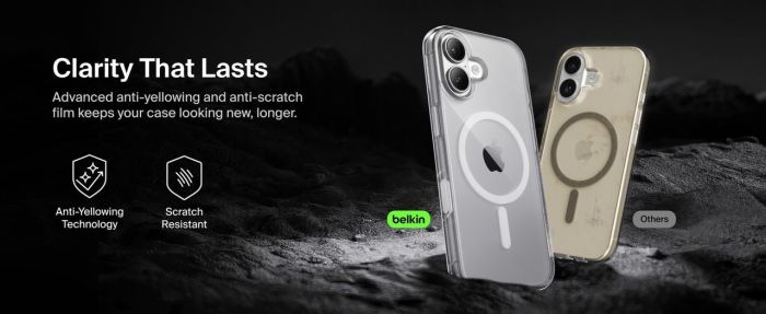 Чехол Belkin для iPhone 17, Magnetic Protective Clear