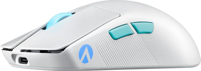 Мышь ASUS ROG Harpe Ace Aim Lab Edition, RGB, USB-A/WL/BT, белый