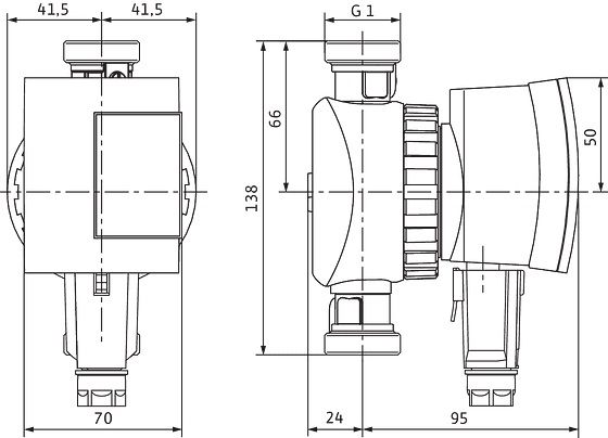 Насос циркуляционный Wilo Star-Z Nova A, G 1, 10 бар, 138мм, 5Вт, 230В