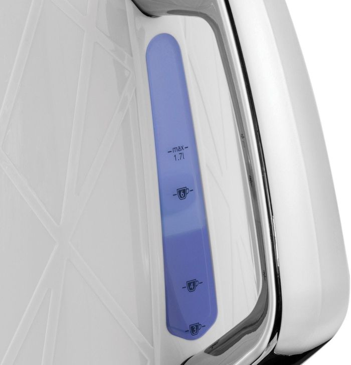 Электрочайник Russell Hobbs Structure, 1.7л, пластик, бело-серебристый