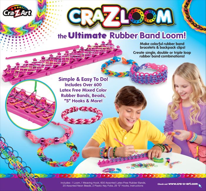 Набор для изготовления браслетов Cra-Z-Art Ultimate Rubber Band Loom в ассорт.