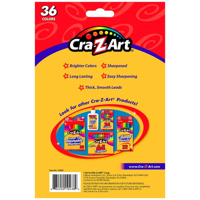 Цветные карандаши Cra-Z-Art 36шт