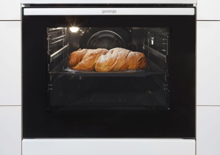 Плита Gorenje комби, 71л, 60x60см, дисплей,  эмалированные реш, программатор IconLed,нерж