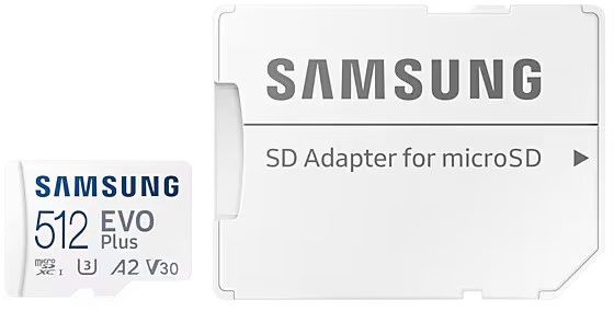 Карта пам'яті Samsung microSDXC 512GB C10 UHS-I R160/W120MB/s Evo Plus