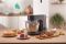 Кухонна машина Gorenje 1000Вт, чаша-метал, корпус-метал, насадок-7, сріблясто-чорний
