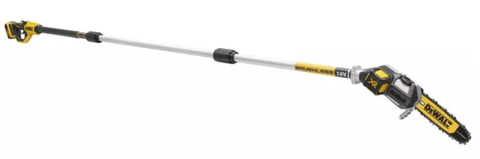 Высоторез цепной аккумуляторный DeWalt бесщеточный 18В шина 20см штанга 180-280см 4.0кг без АКБ и ЗП