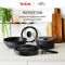 Набір посуду Tefal Ingenio Inspiration, 6предметів, алюміній, скло, бакеліт, чорний