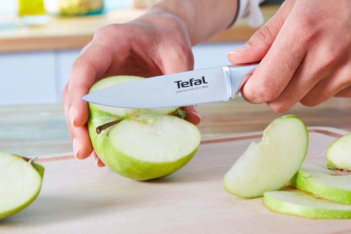 Кухонний ніж для овочів Tefal Ultimate, 9см, нержавіюча сталь