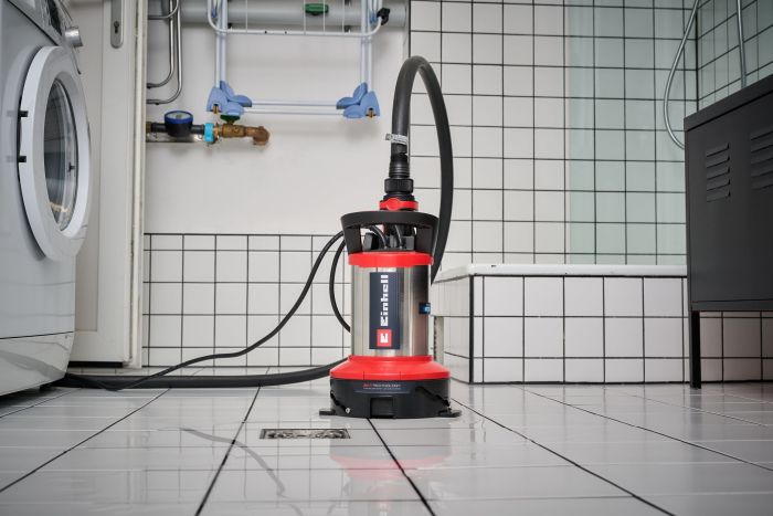 Насос дренажний Einhell Flutset GE-DP 7535 N LL ECO 750Вт, 18500л/год, вис. 9м, глиб. 7м, нержавіюча сталь, 5.7кг