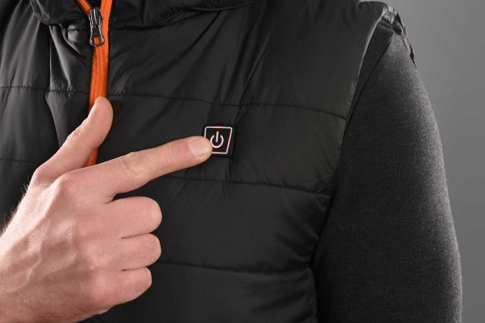 Жилет с подогревом 2E Heat Power Plus Black с капюшоном, размер L