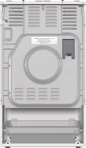 Плита Gorenje газовая, 67л, 50x60см, дисплей, IconLed, чугун, белый