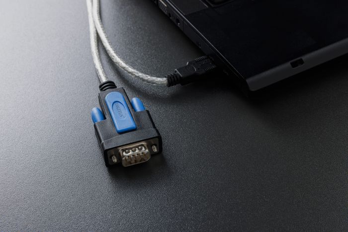 Адаптер DIGITUS USB-A > RS232 (M/M), FTDI, 1.8м