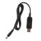 Кабель USB-A > DC 5.5х2.5мм живлення 2Е 1м, 9В/1A, чорний