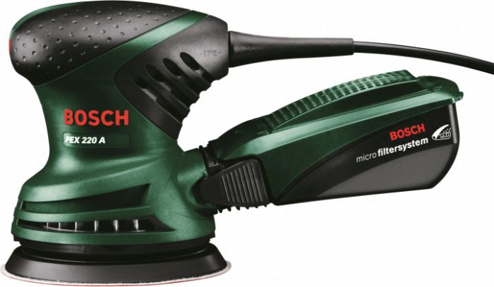 Шліфмашина ексцентрикова Bosch PEX 220 A 200Вт 125мм 24000об/хв 1.2кг